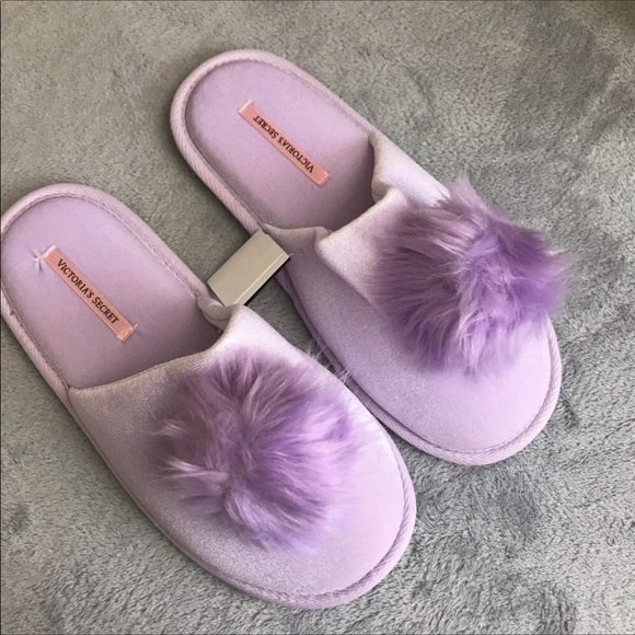 PINK Victoria's Secret Shoes - VS Light purple slippers size M